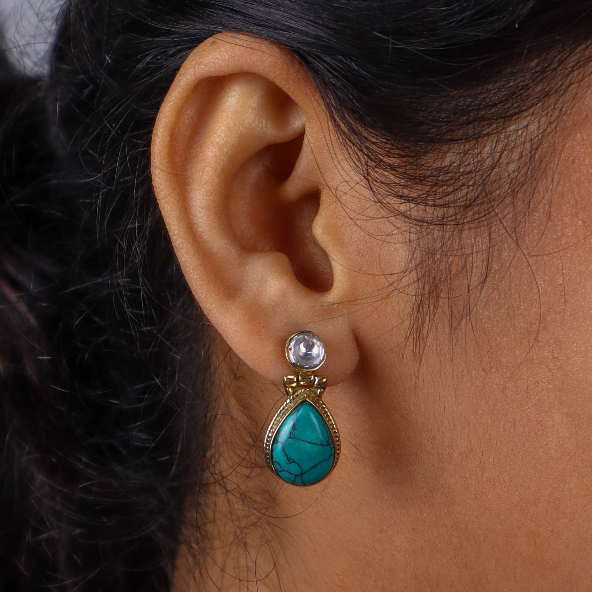 Brass Fashion Earrings
